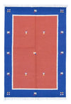 Kilim moderne Tapis 140x200cm - Tapis en laine - Rectangle / Rouge / 140 x 200 cm Rectangle