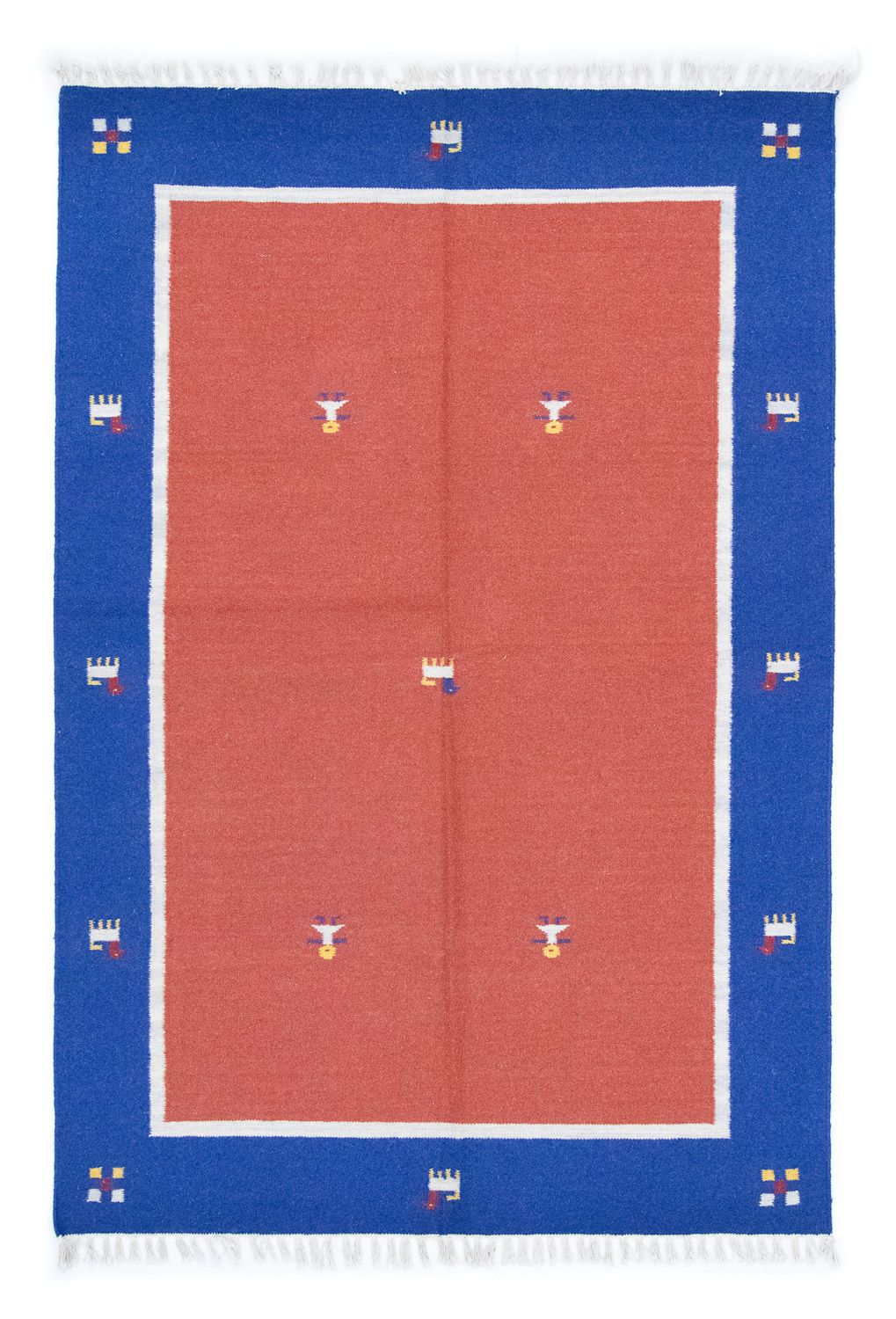 Tapis Kelim - Tendance - 200 x 140 cm - rouge
