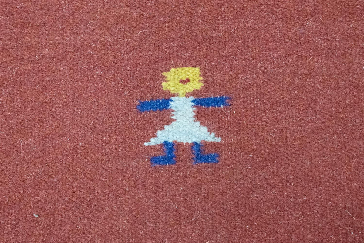 Tapis Kelim - Tendance - 200 x 140 cm - rouge