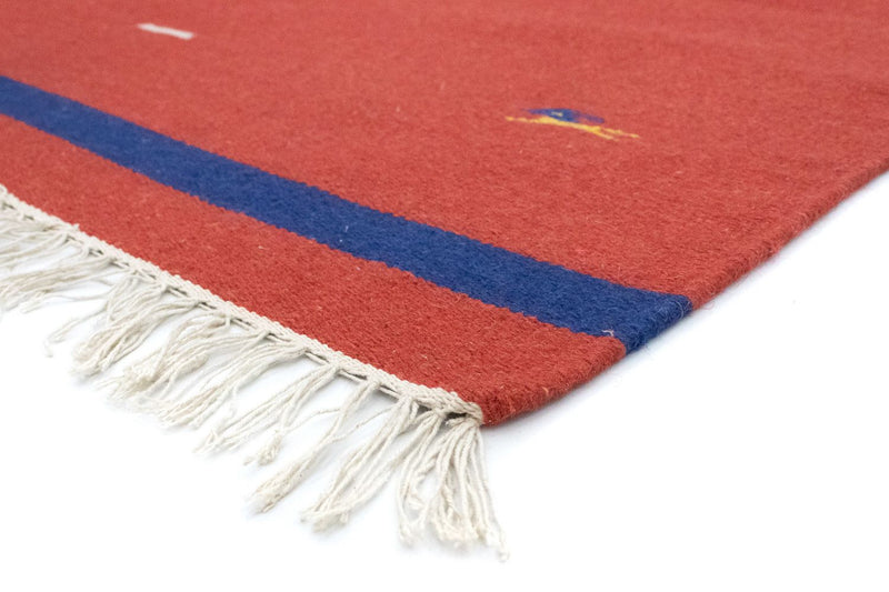 Tapis Kelim - Tendance - 180 x 120 cm - rouge