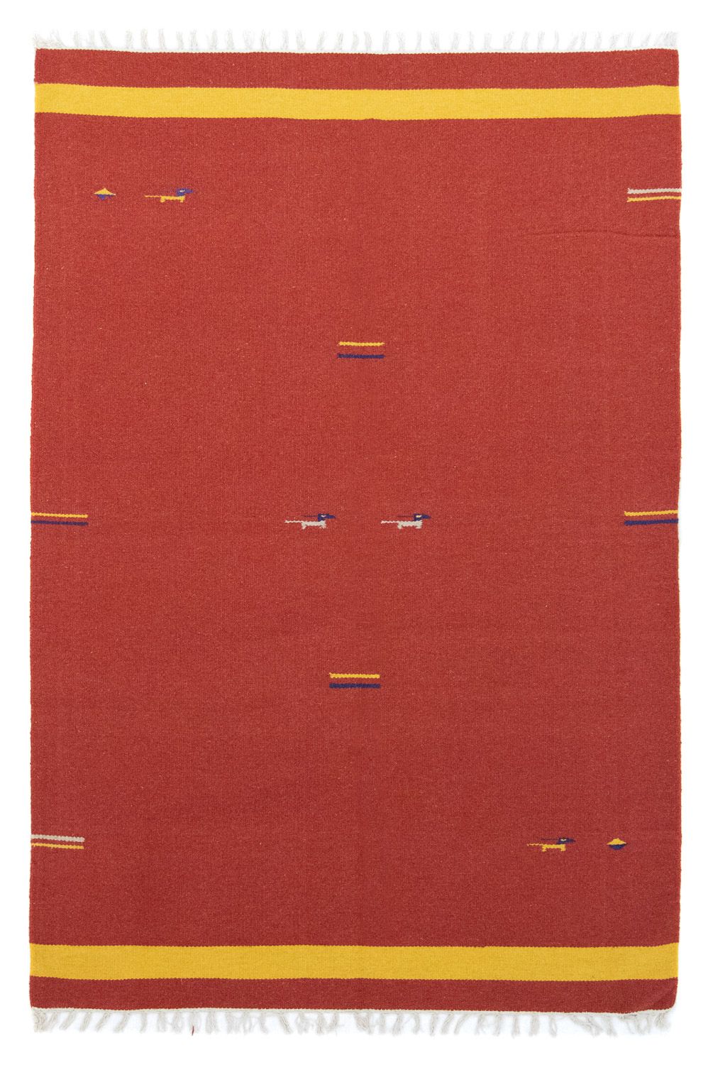 Tapis Kelim - Tendance - 200 x 140 cm - rouge