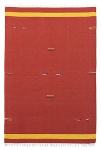 Tapis Kelim - Tendance - 200 x 140 cm - rouge