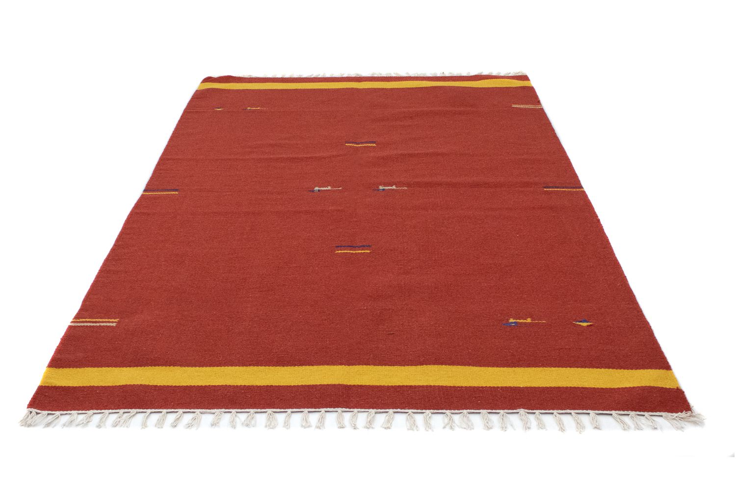 Tapis Kelim - Tendance - 200 x 140 cm - rouge