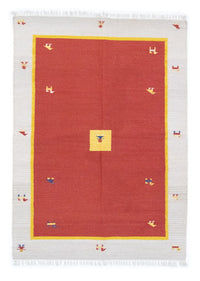 Tapis Kelim - Tendance - 200 x 140 cm - rouge