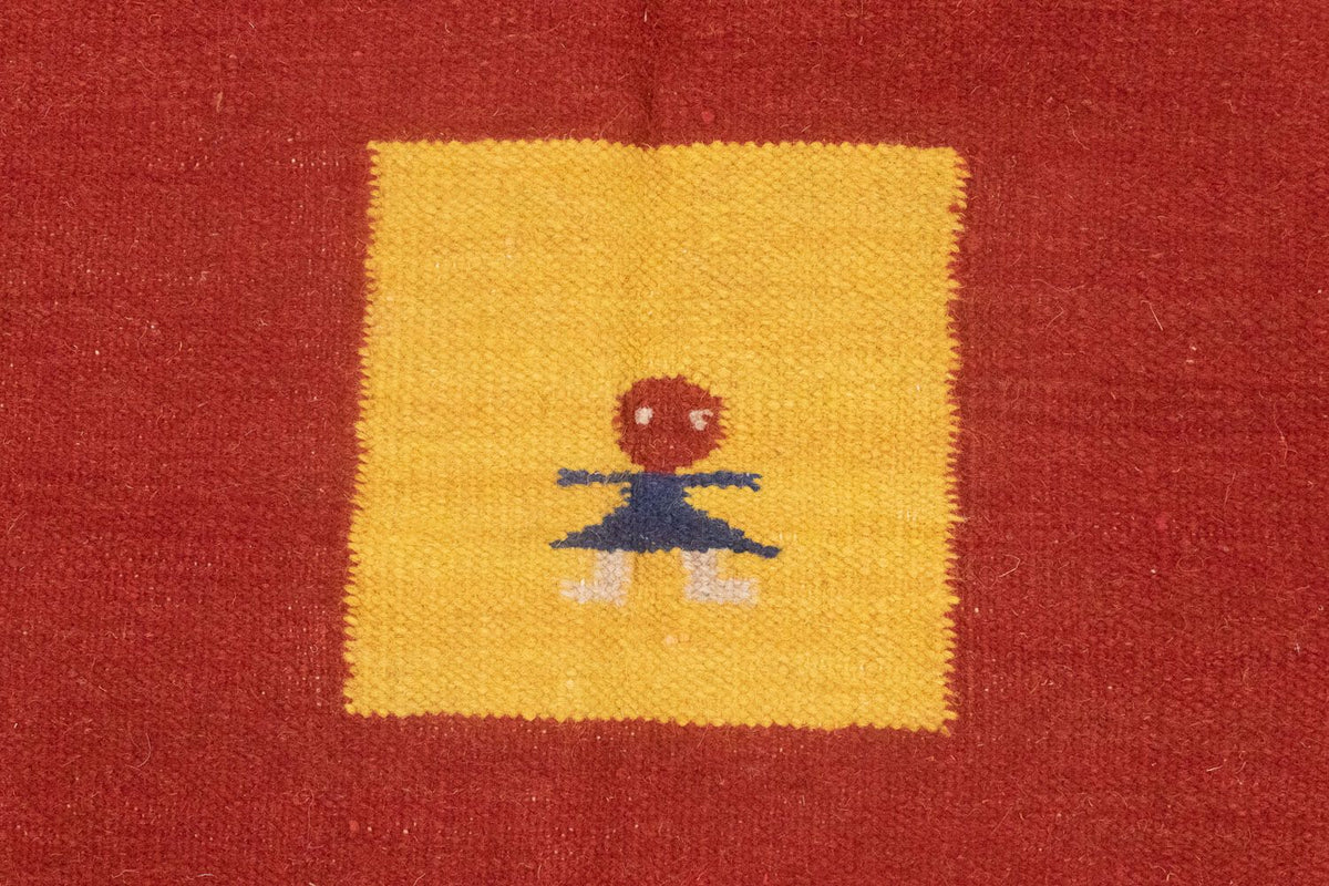 Tapis Kelim - Tendance - 200 x 140 cm - rouge