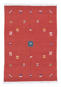 Tapis Kelim - Tendance - 200 x 140 cm - rouge