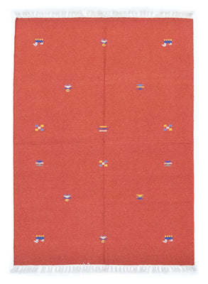 Tapis Kelim - Tendance - 200 x 140 cm - orange