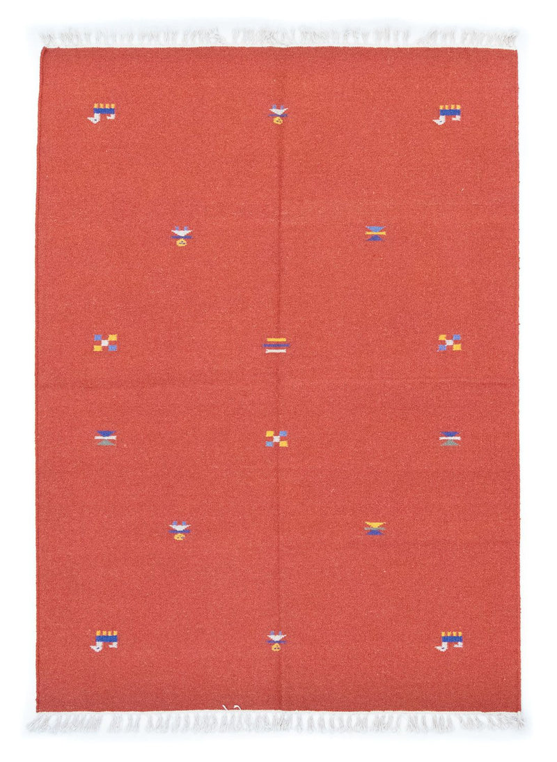Tapis Kelim - Tendance - 200 x 140 cm - orange