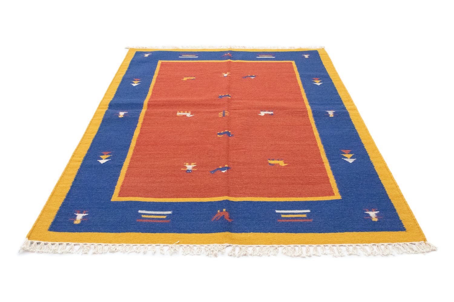 Tapis Kelim - Tendance - 200 x 140 cm - orange