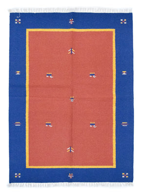 Tapis Kelim - Tendance - 200 x 140 cm - rouge