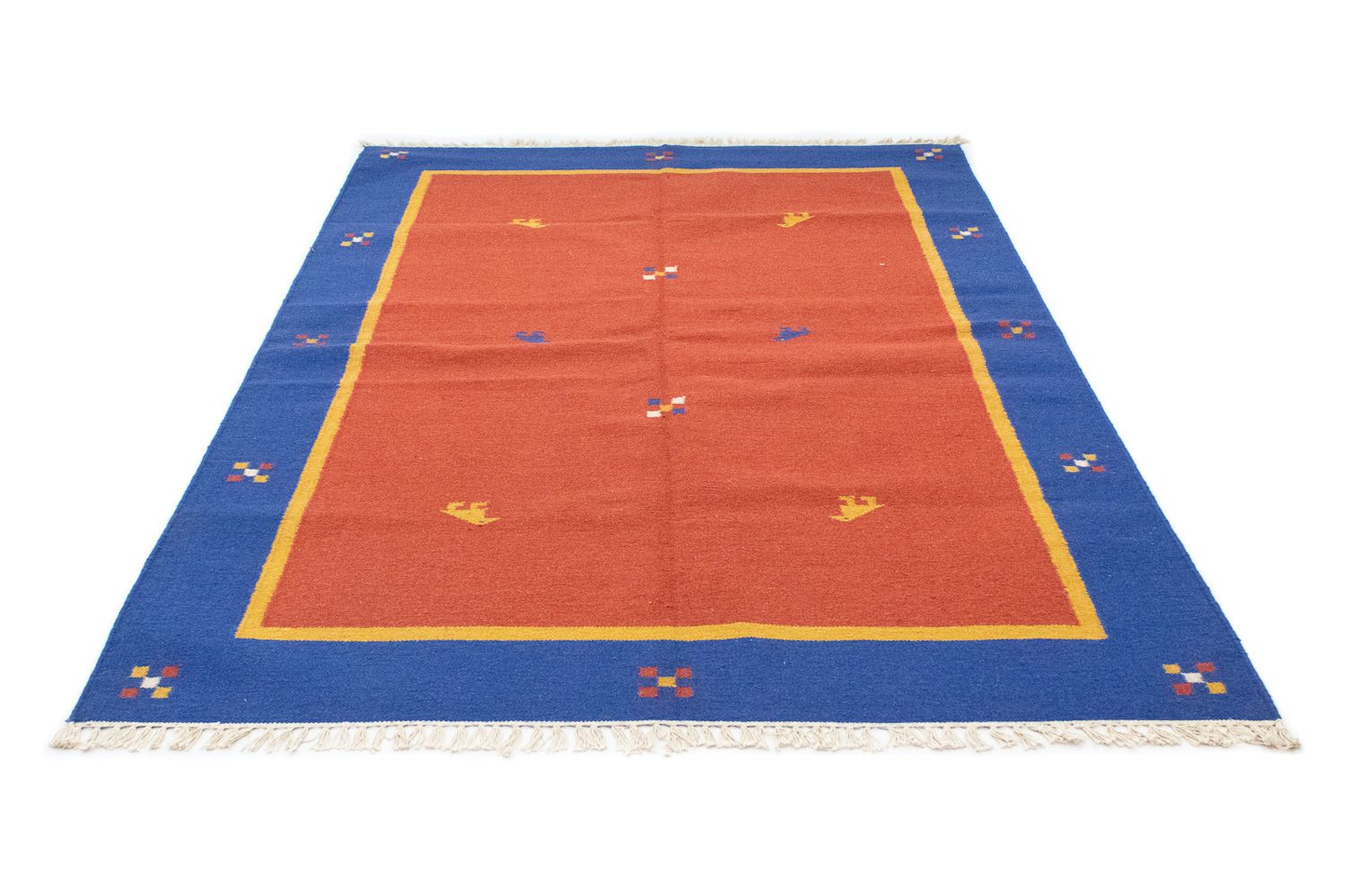 Tapis Kelim - Tendance - 200 x 140 cm - orange