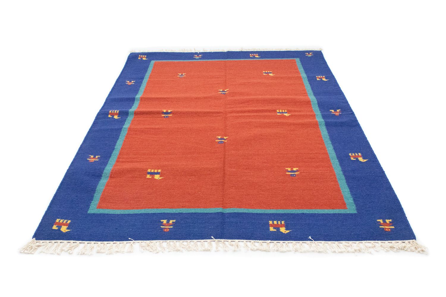 Tapis Kelim - Tendance - 200 x 140 cm - orange