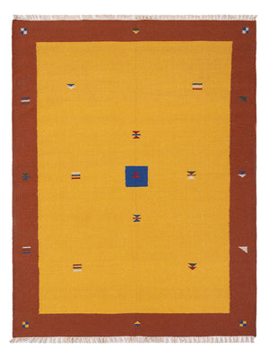 Kelim Teppich - Trendy - 240 x 170 cm - gold