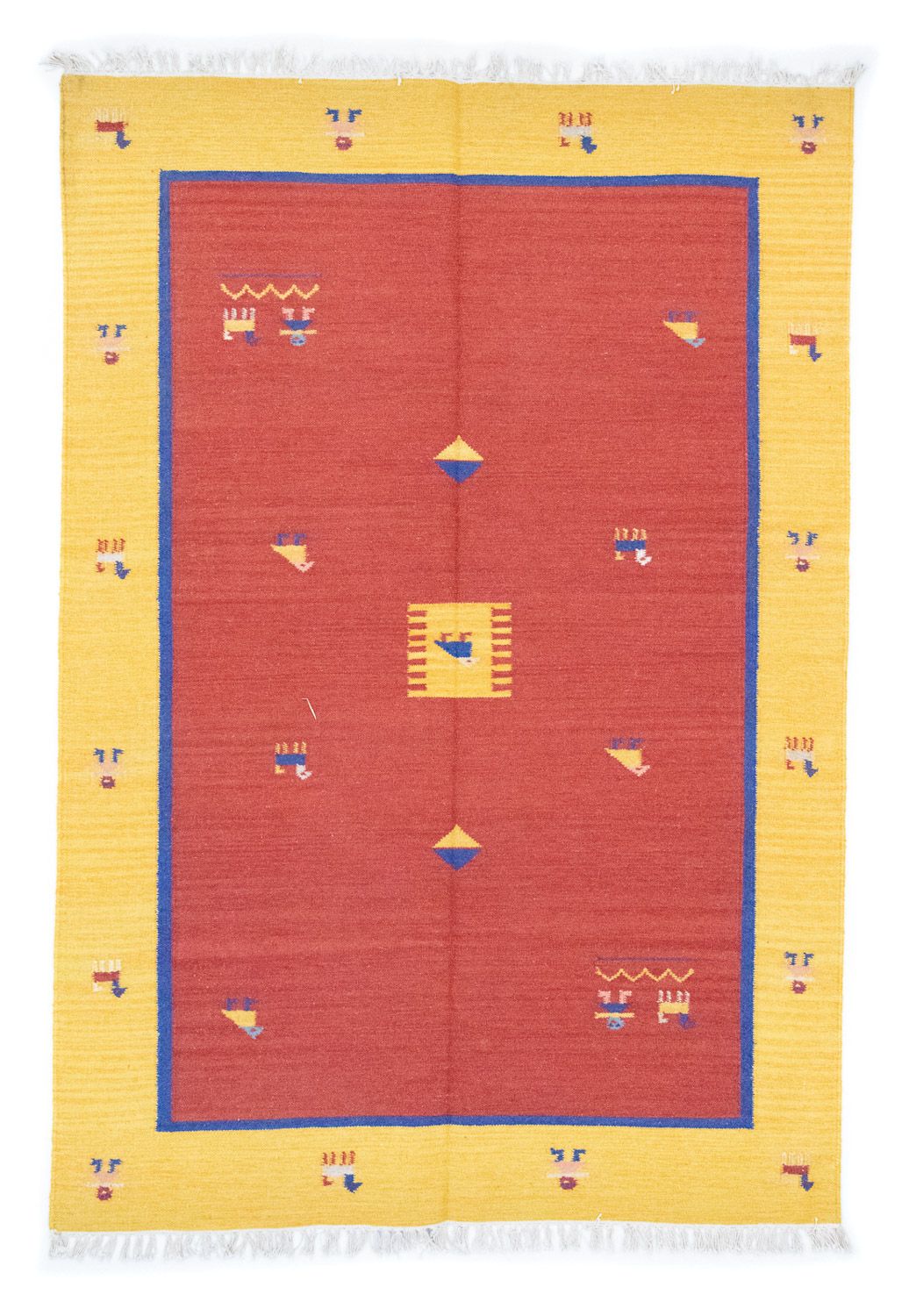 Tapis Kelim - Tendance - 200 x 140 cm - orange