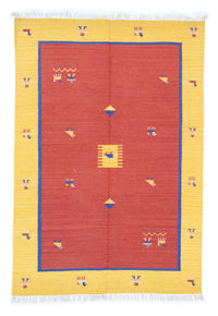 Tapis Kelim - Tendance - 200 x 140 cm - orange