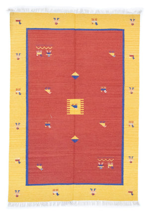 Tapis Kelim - Tendance - 200 x 140 cm - orange