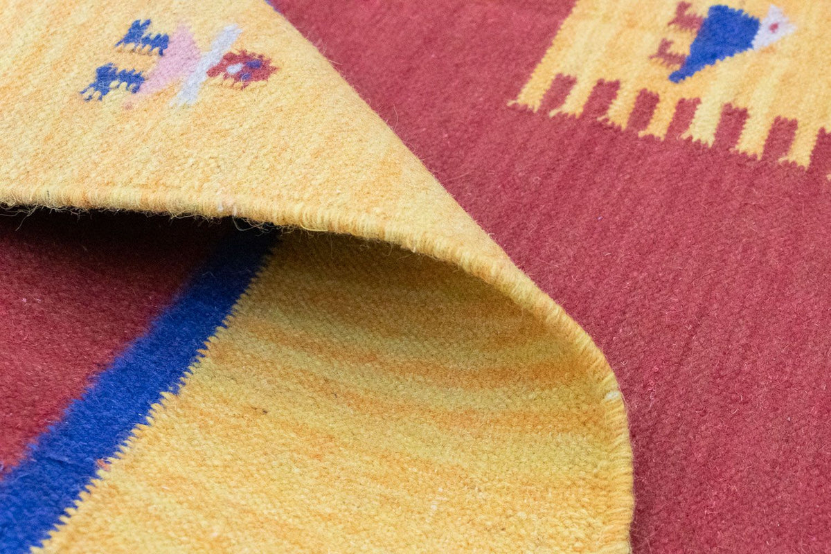 Tapis Kelim - Tendance - 200 x 140 cm - orange