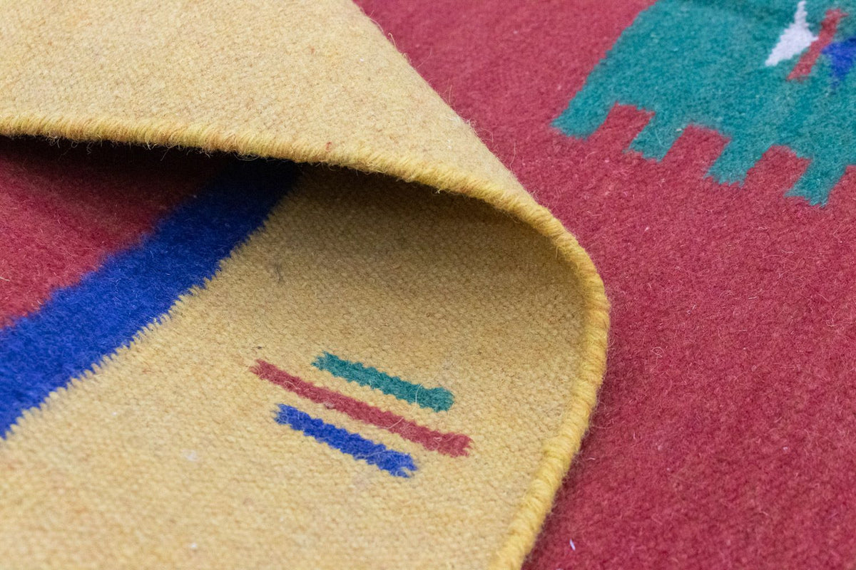 Tapis Kelim - Tendance - 200 x 140 cm - orange