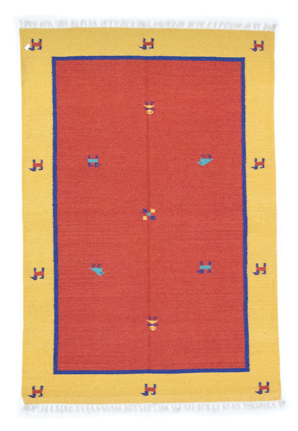 Tapis Kelim - Tendance - 200 x 140 cm - orange