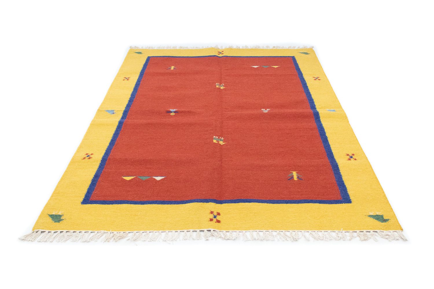 Tapis Kelim - Tendance - 200 x 140 cm - rouge