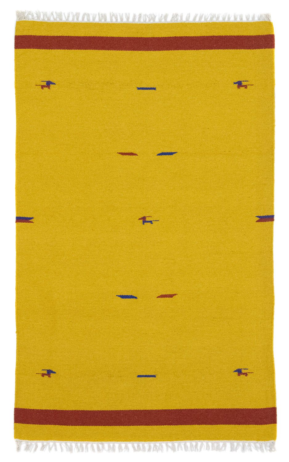 Tapis Kelim - Tendance - 180 x 120 cm - jaune