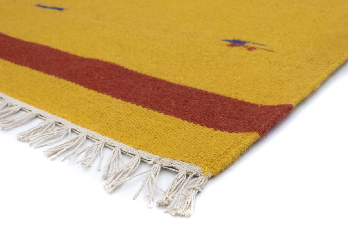 Tapis Kelim - Tendance - 180 x 120 cm - jaune