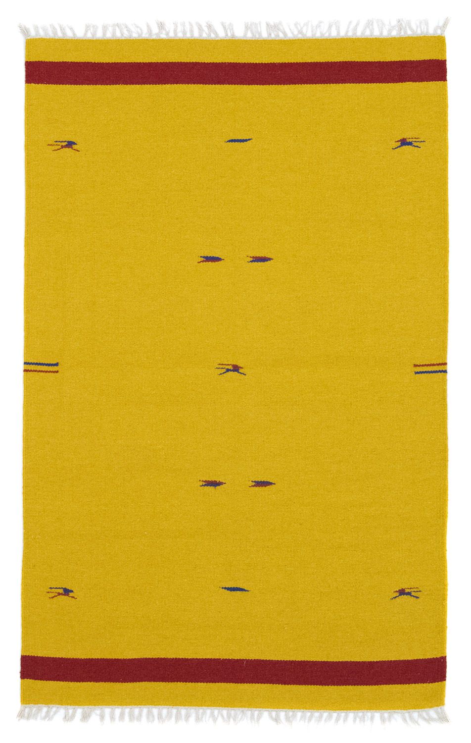Tapis Kelim - Tendance - 180 x 120 cm - jaune