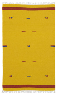 Tapis Kelim - Tendance - 180 x 120 cm - jaune