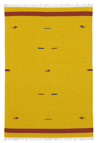 Tapis Kelim - Tendance - 180 x 120 cm - jaune