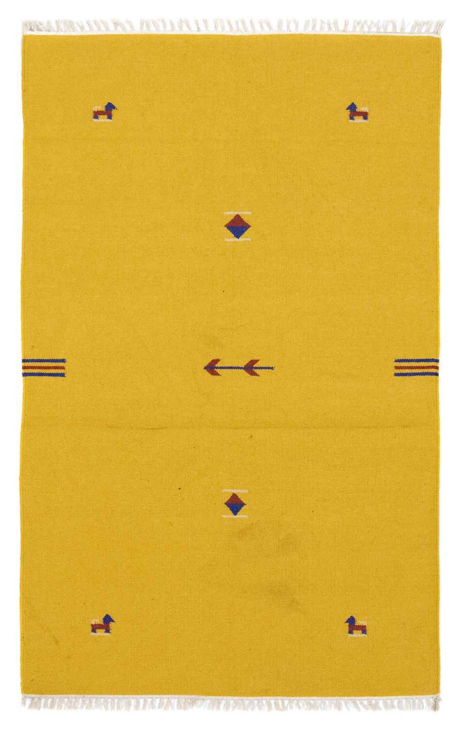 Tapis Kelim - Tendance - 180 x 120 cm - jaune
