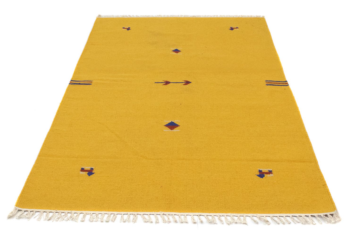 Tapis Kelim - Tendance - 180 x 120 cm - jaune