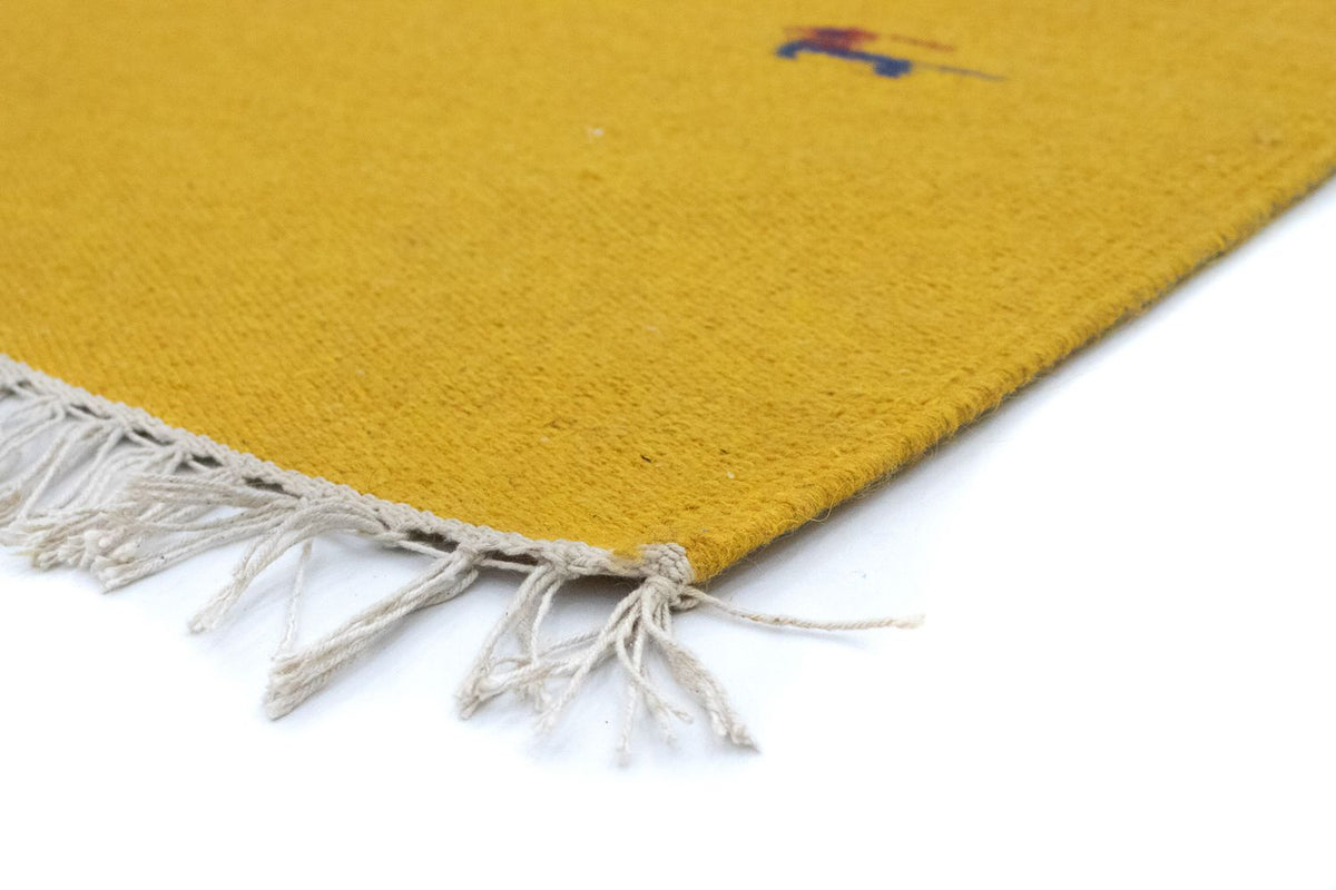 Tapis Kelim - Tendance - 180 x 120 cm - jaune
