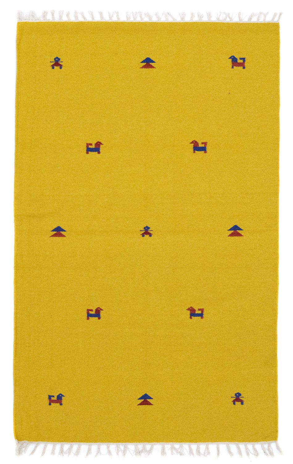Tapis Kelim - Tendance - 180 x 120 cm - jaune