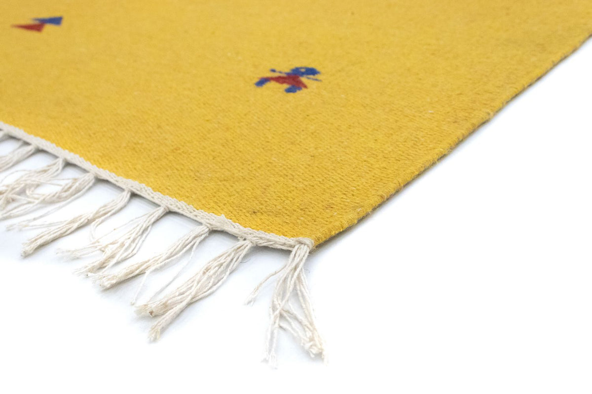 Tapis Kelim - Tendance - 180 x 120 cm - jaune