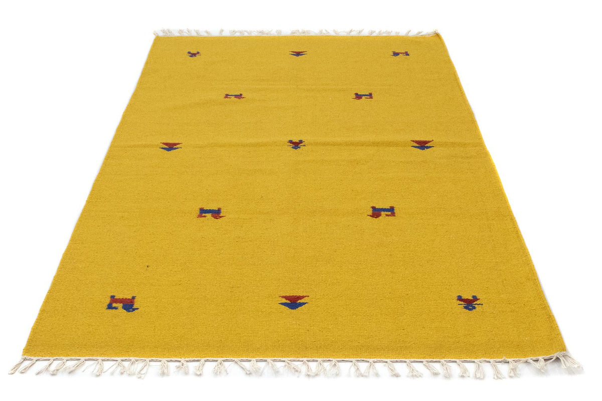 Tapis Kelim - Tendance - 180 x 120 cm - jaune