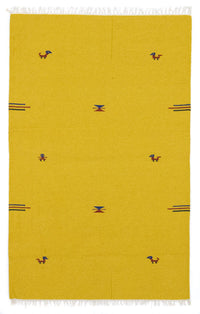 Tapis Kelim - Tendance - 180 x 120 cm - jaune