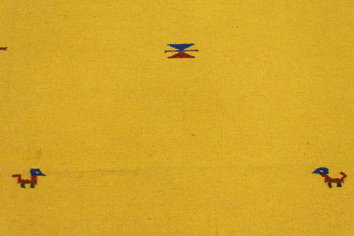 Tapis Kelim - Tendance - 180 x 120 cm - jaune