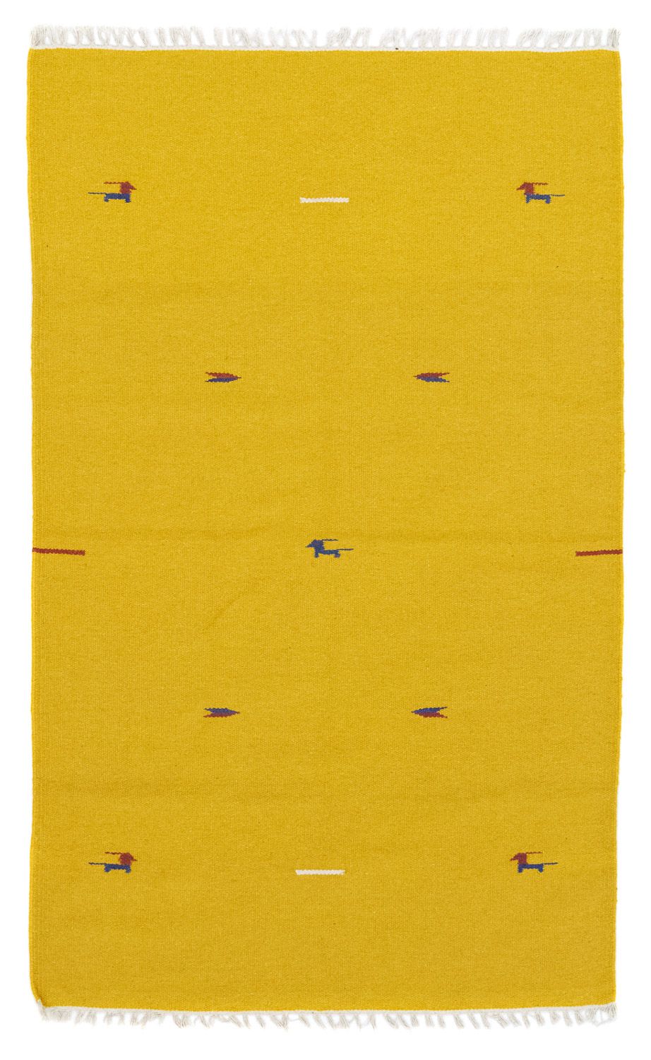 Tapis Kelim - Tendance - 180 x 120 cm - jaune