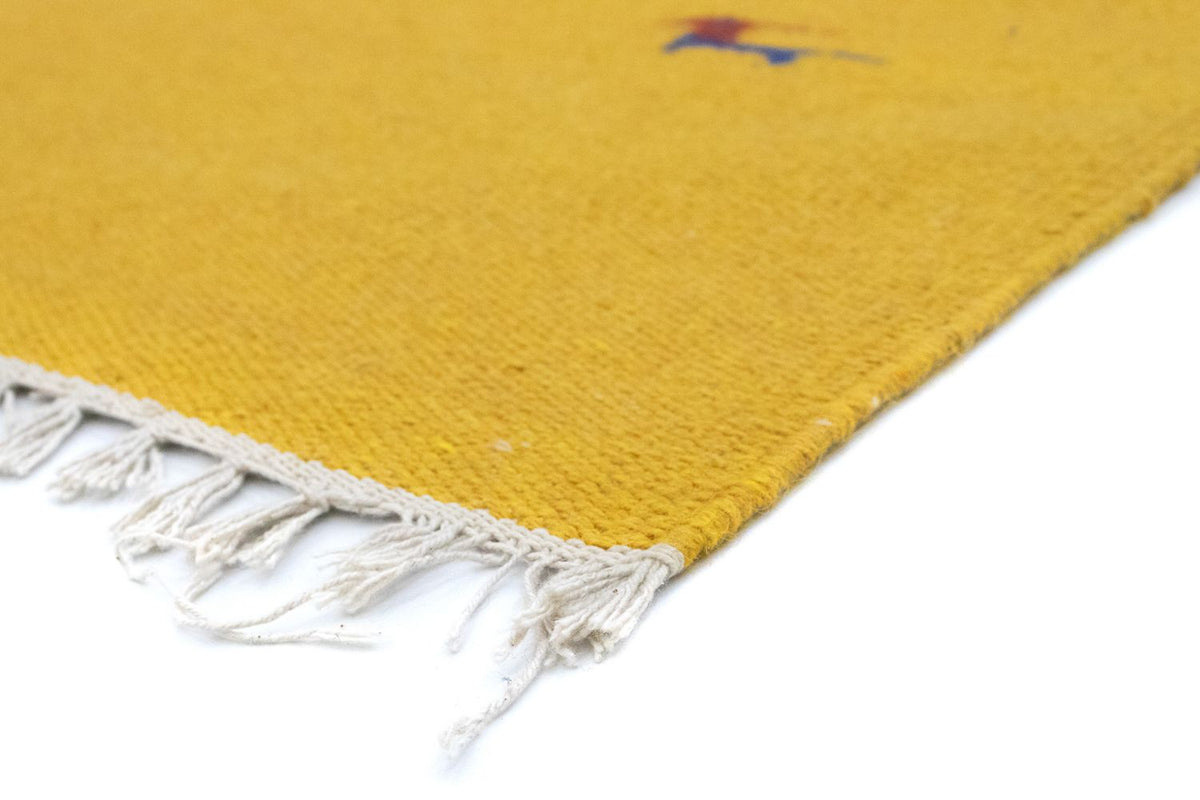 Tapis Kelim - Tendance - 180 x 120 cm - jaune