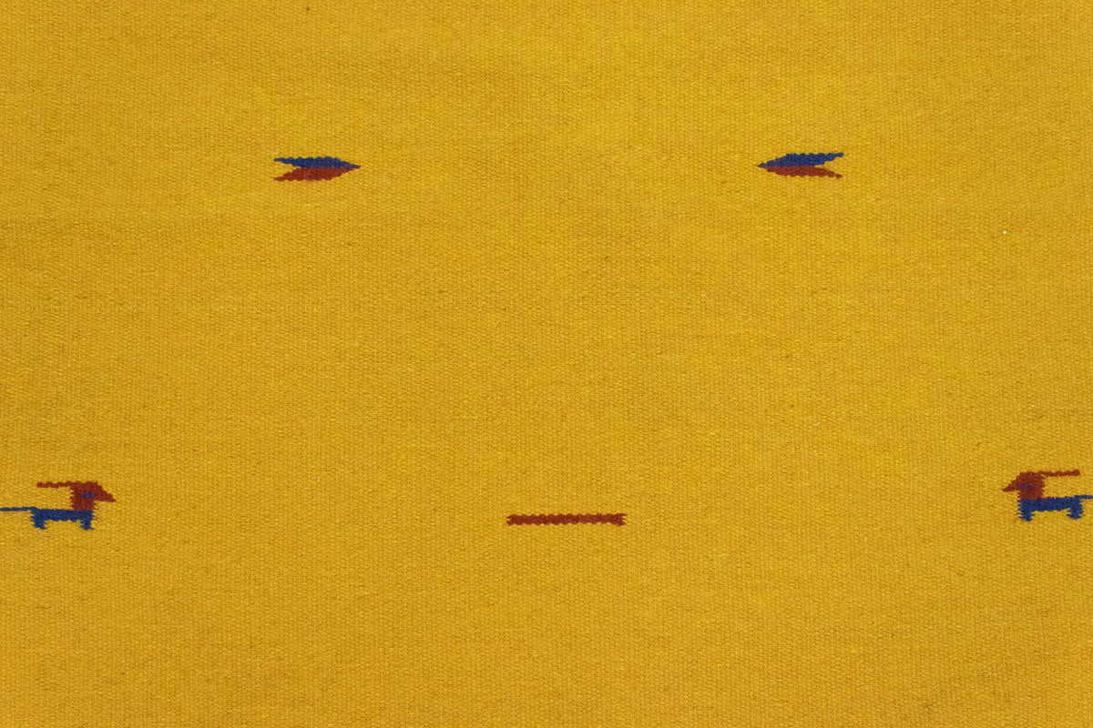 Tapis Kelim - Tendance - 180 x 120 cm - jaune