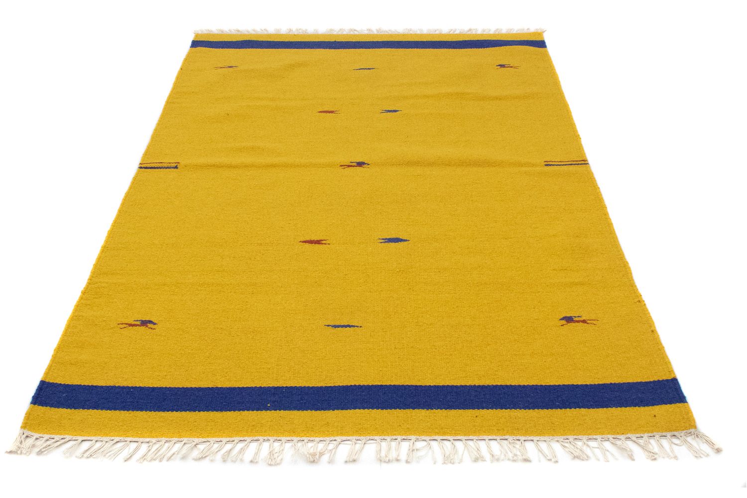 Tapis Kelim - Tendance - 180 x 120 cm - jaune