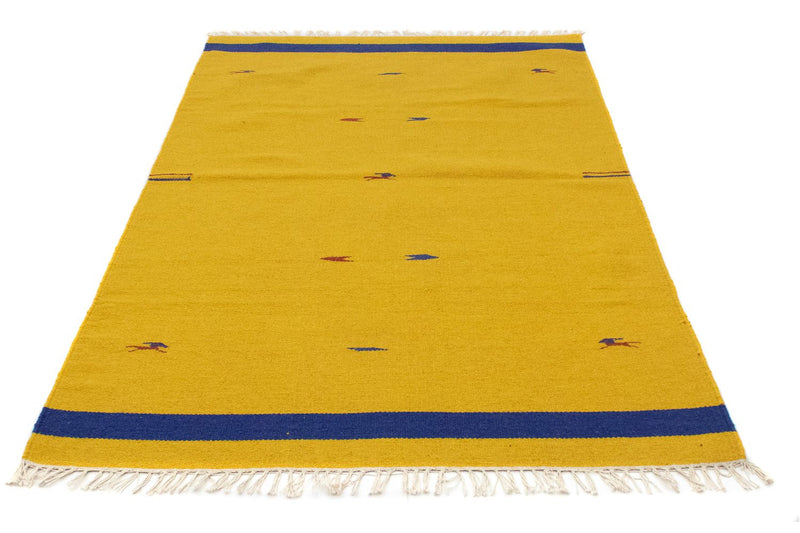 Tapis Kelim - Tendance - 180 x 120 cm - jaune