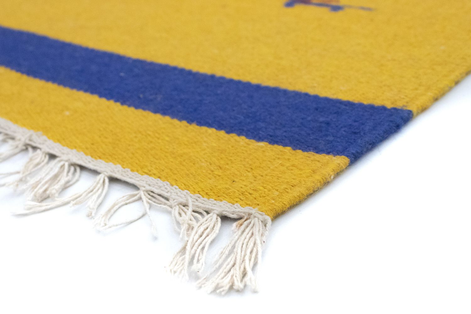 Tapis Kelim - Tendance - 180 x 120 cm - jaune