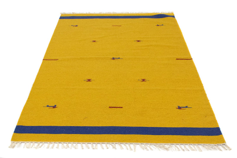 Tapis Kelim - Tendance - 180 x 120 cm - jaune