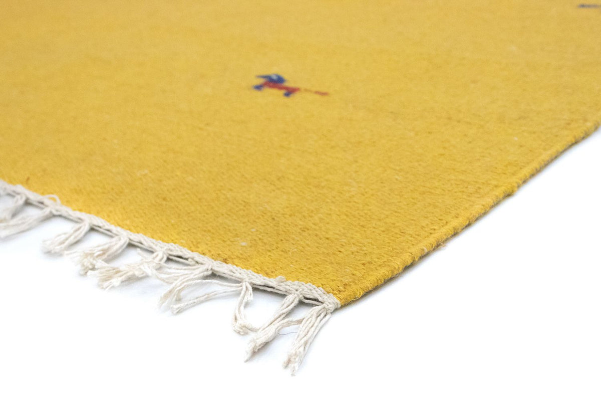 Tapis Kelim - Tendance - 180 x 120 cm - jaune