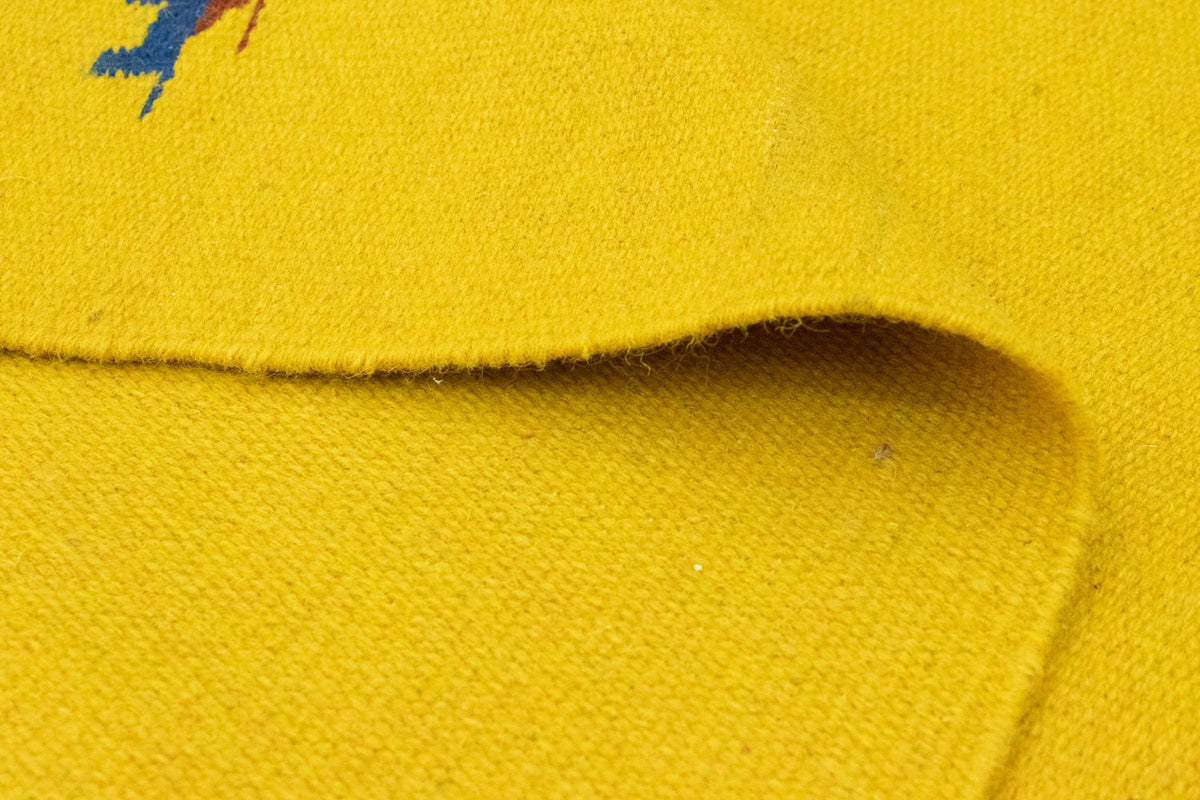 Tapis Kelim - Tendance - 180 x 120 cm - jaune