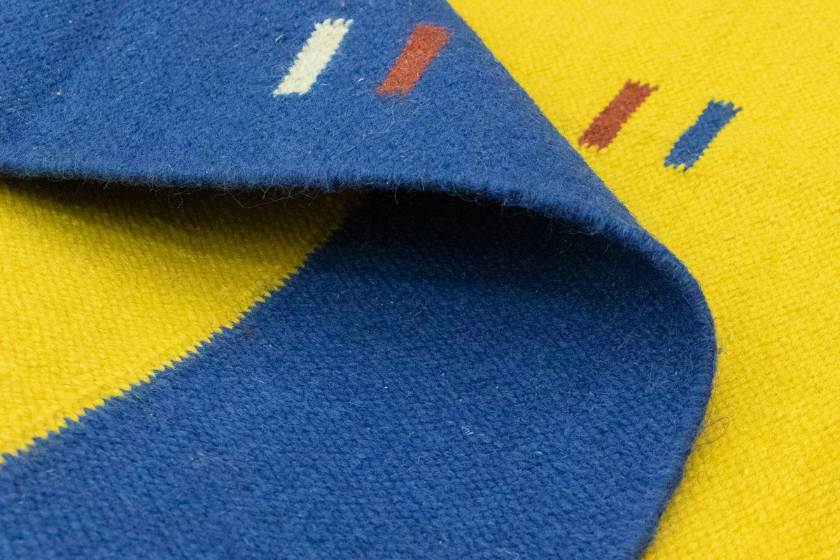 Tapis Kelim - Tendance - 180 x 120 cm - jaune