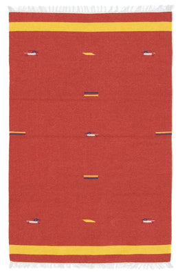 Tapis Kelim - Tendance - 180 x 120 cm - rouge