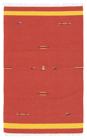 Tapis Kelim - Tendance - 180 x 120 cm - rouge