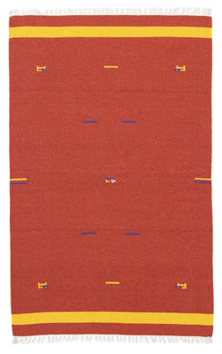 Tapis Kelim - Tendance - 180 x 120 cm - rouge